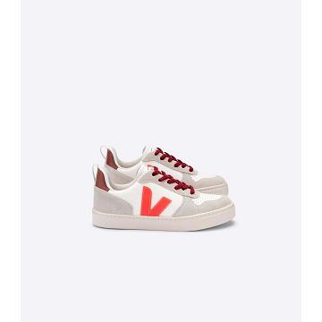 Veja V-10 VEJA X BONTON Kids' Shoes White/Orange | NZ 745CTV